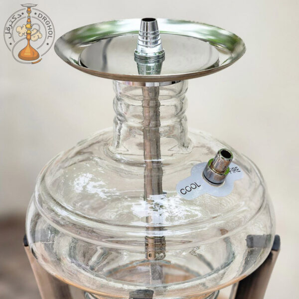 سینی و تنه قلیان کول اند فایر شیشه ای